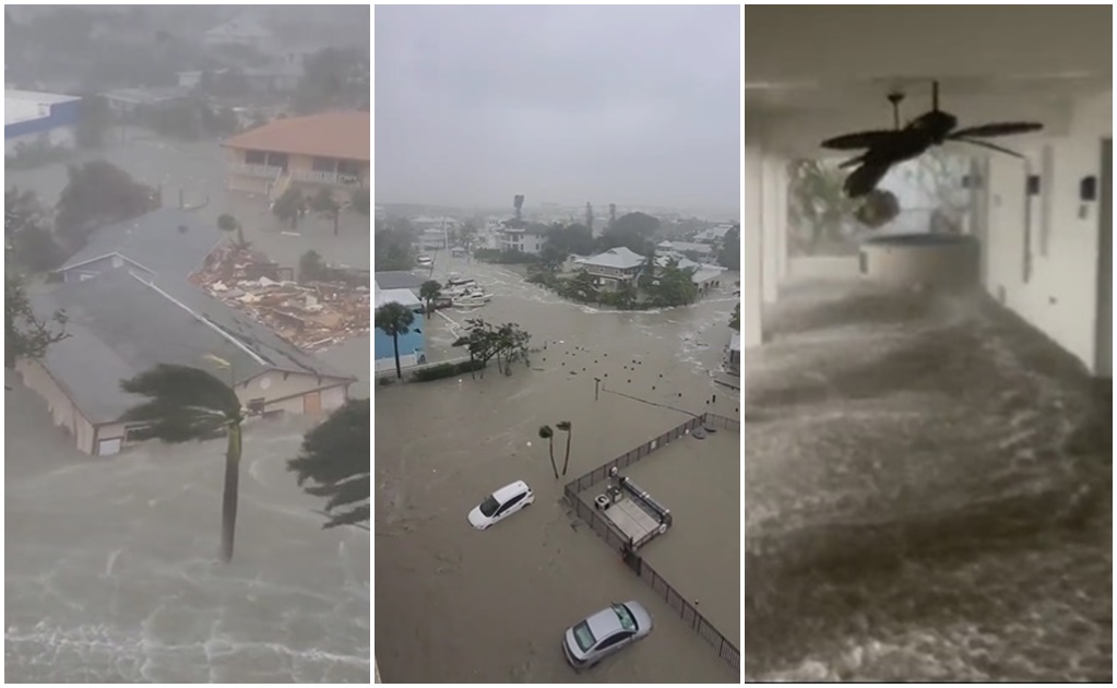 Así se ve "Ian", el huracán monstruo con fuerza de categoría 4; ya tocó tierra en Cayo Costa 