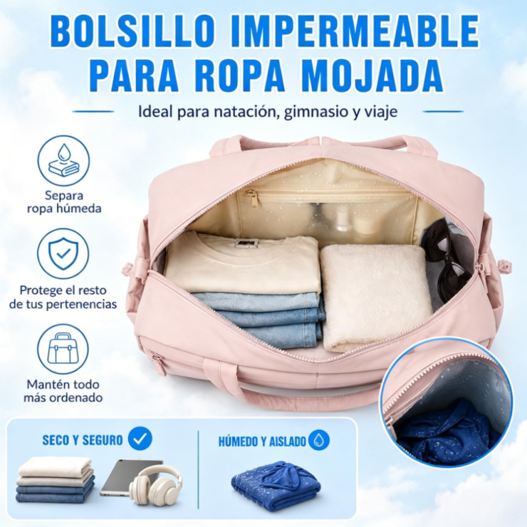 Bolsa Deportiva Rosa Impermeable Amazon 4