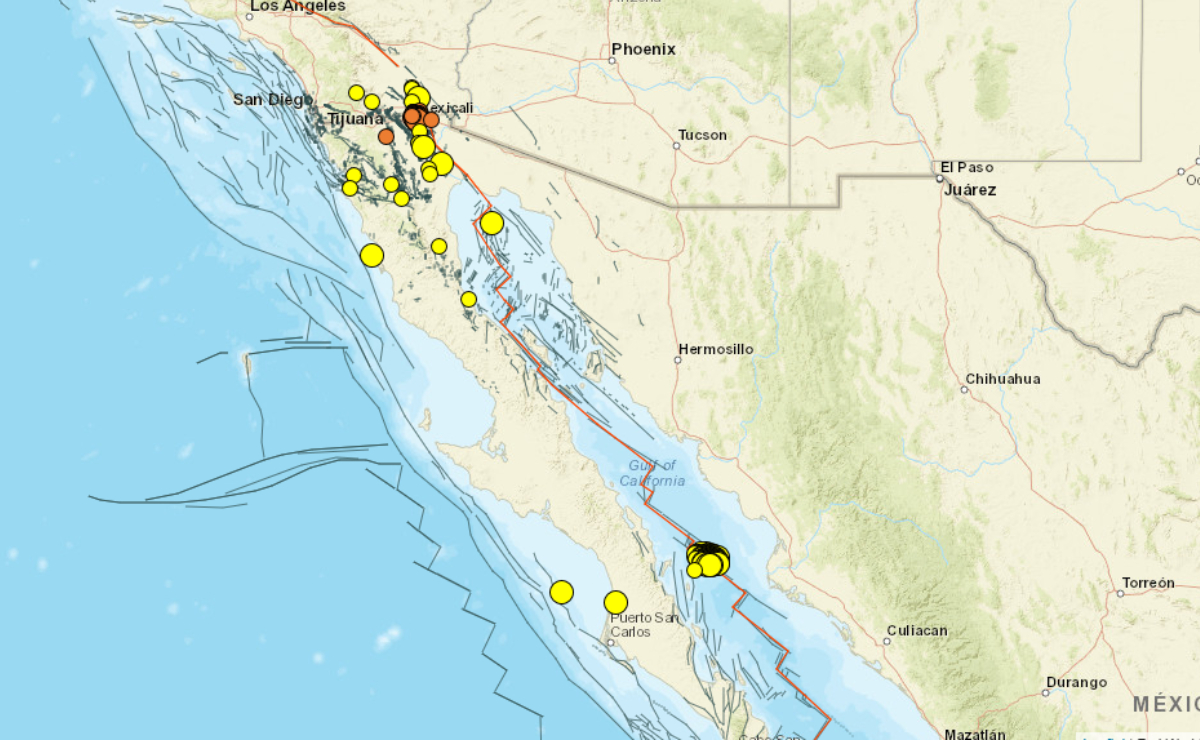 En alerta amarilla, Mexicali, Baja California, por 182 réplicas tras enjambre de sismos