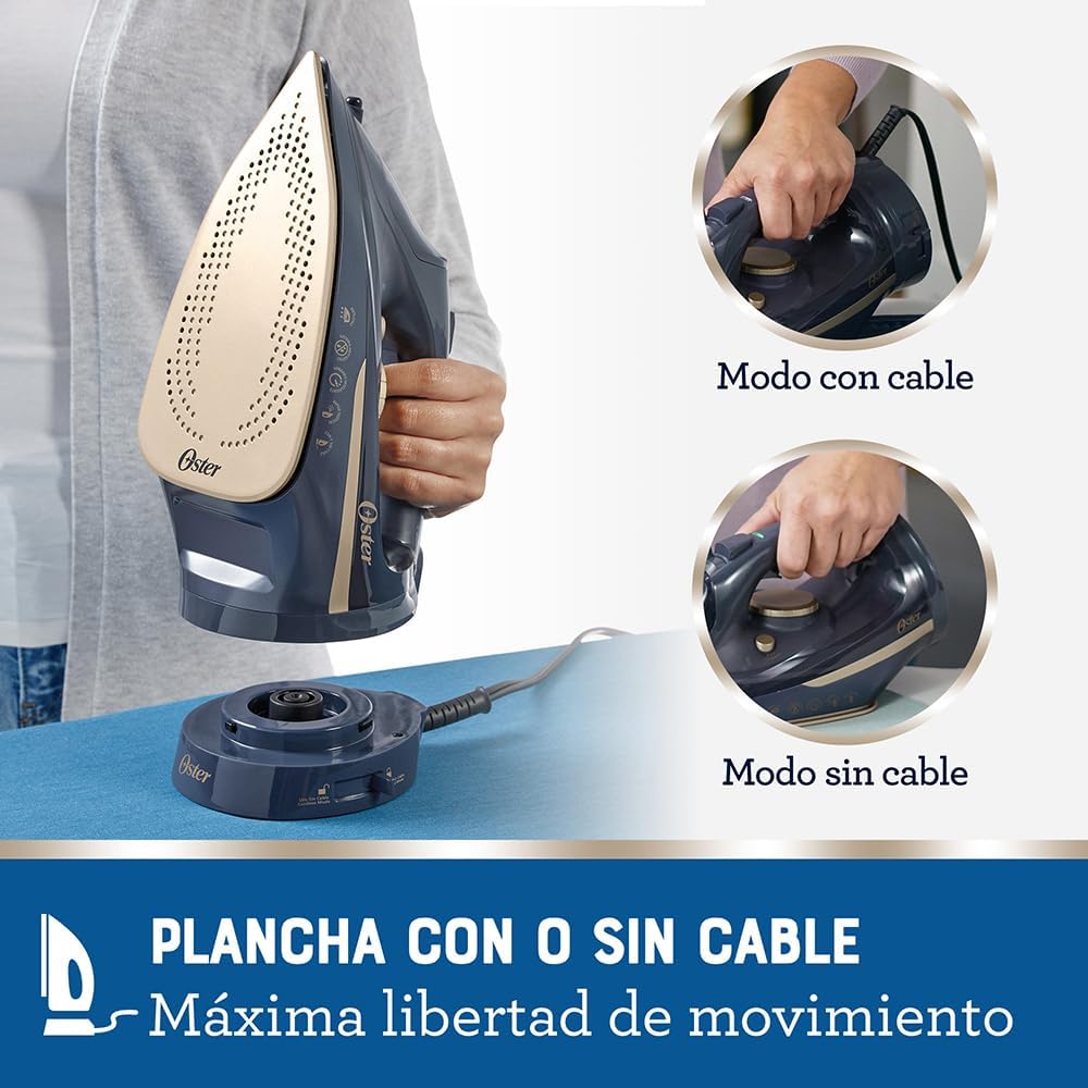 Oster Plancha de Vapor Inalámbrica 2 en 1 - Foto 2