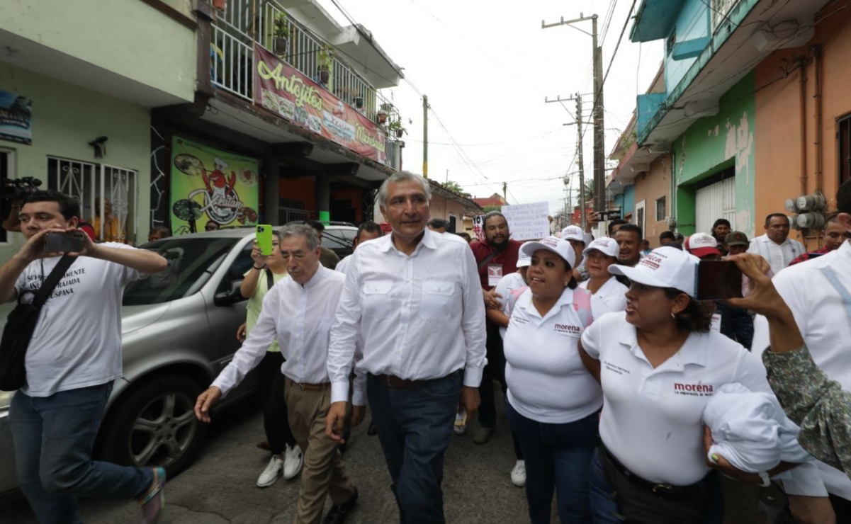 No le temo a la guerra sucia, dice Adán Augusto de gira en Veracruz