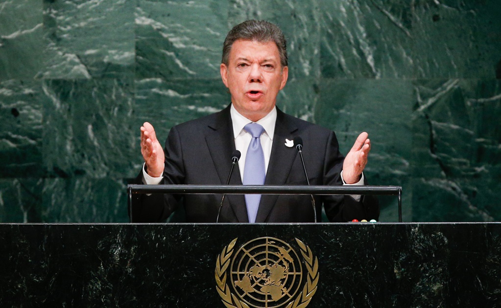 Santos celebra ante ONU avances para paz en Colombia