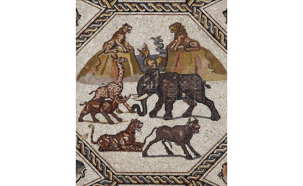 Deslumbra en Miami mosaico de origen romano
