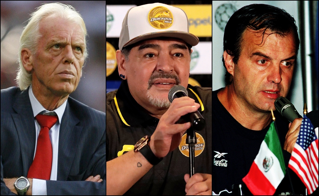 Maradona y otros grandes que dirigieron en México