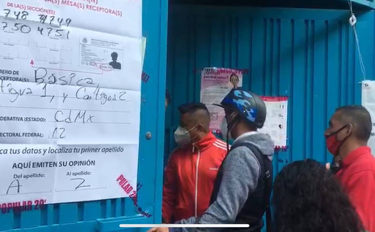 Tras reapertura de casilla donde podría votar AMLO, se registran empujones