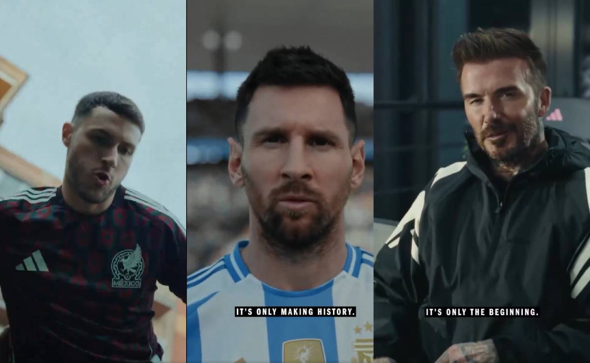 Santiago Giménez se codeó en un comercial junto a Lionel Messi, Jude Bellingham y David Beckham