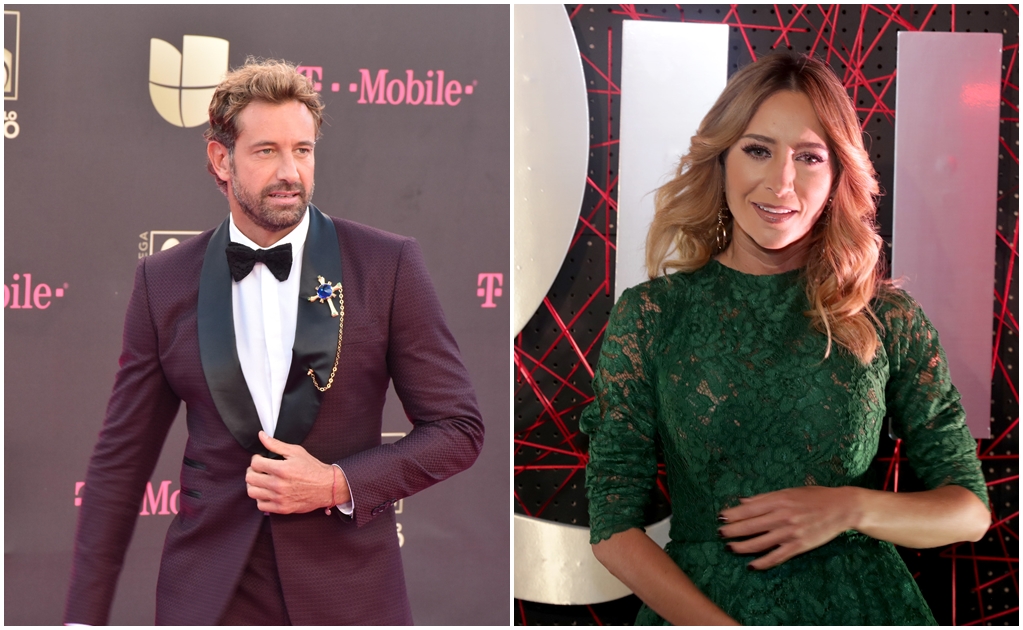 Geraldine Bazán y Gabriel Soto se toman fotografía juntos