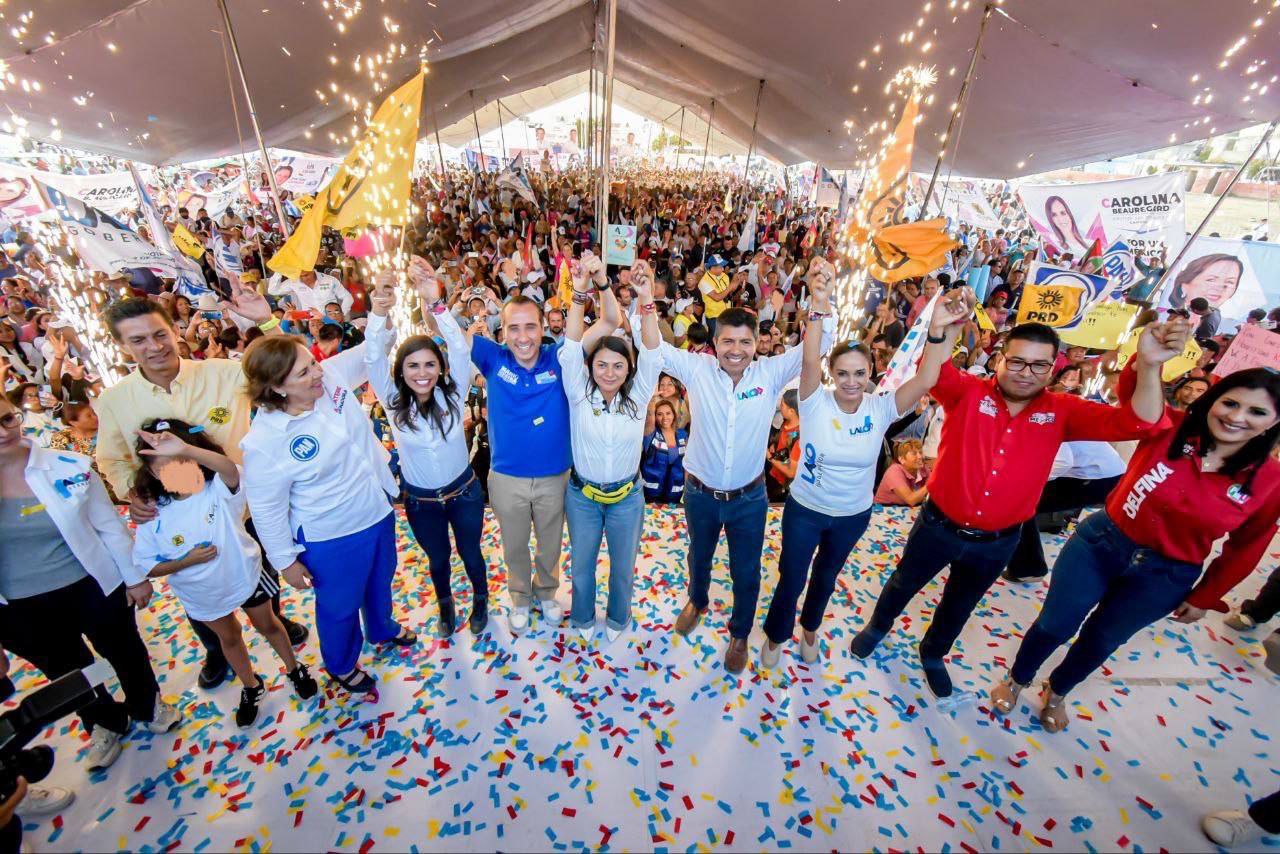 Así se vivió el cierre de campaña de Lalo Rivera en Puebla | El ...