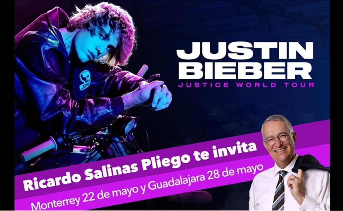 Ricardo Salinas revela los requisitos para los boletos de Justin Bieber