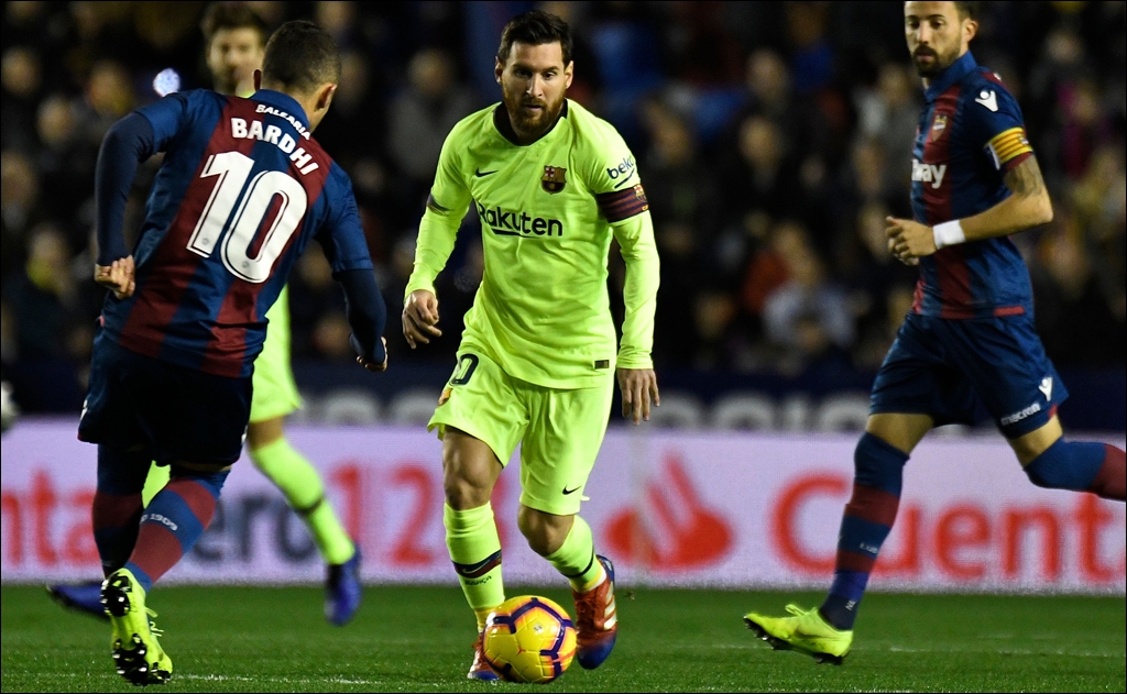 Messi se luce en goleada del Barcelona ante el Levante