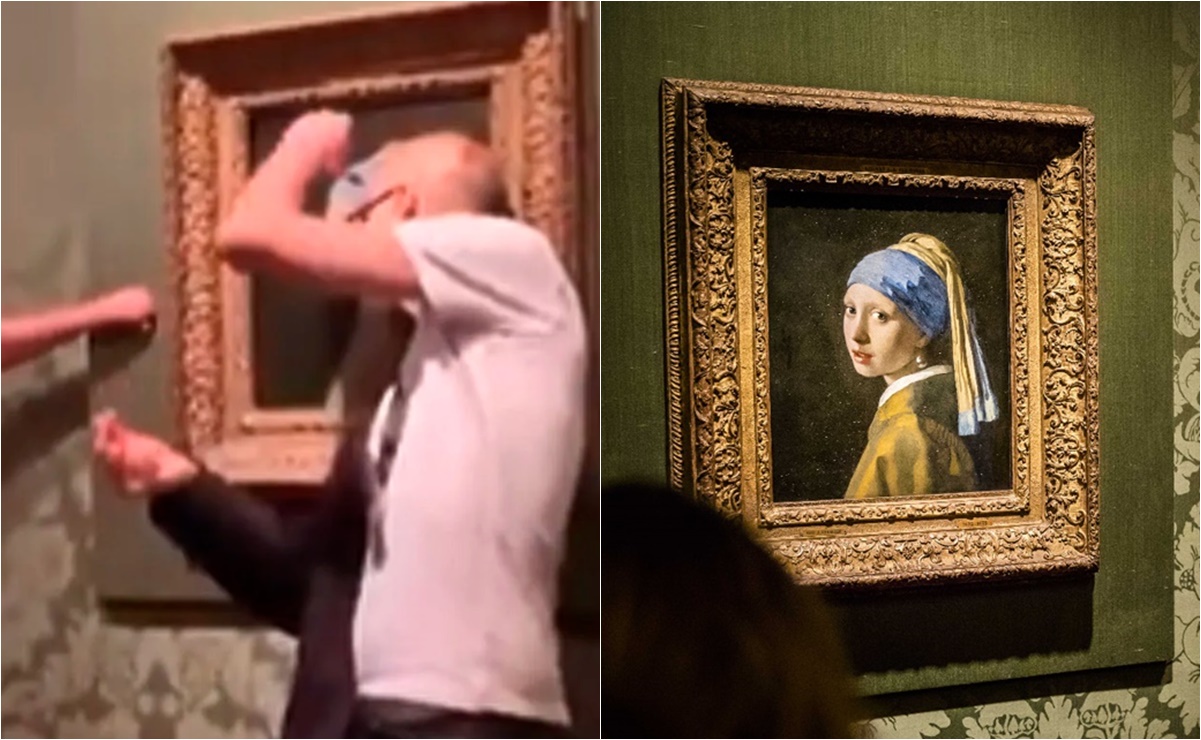 Los ataques a obras de arte continúan; ahora fue el turno de “La joven de la perla” de Vermeer