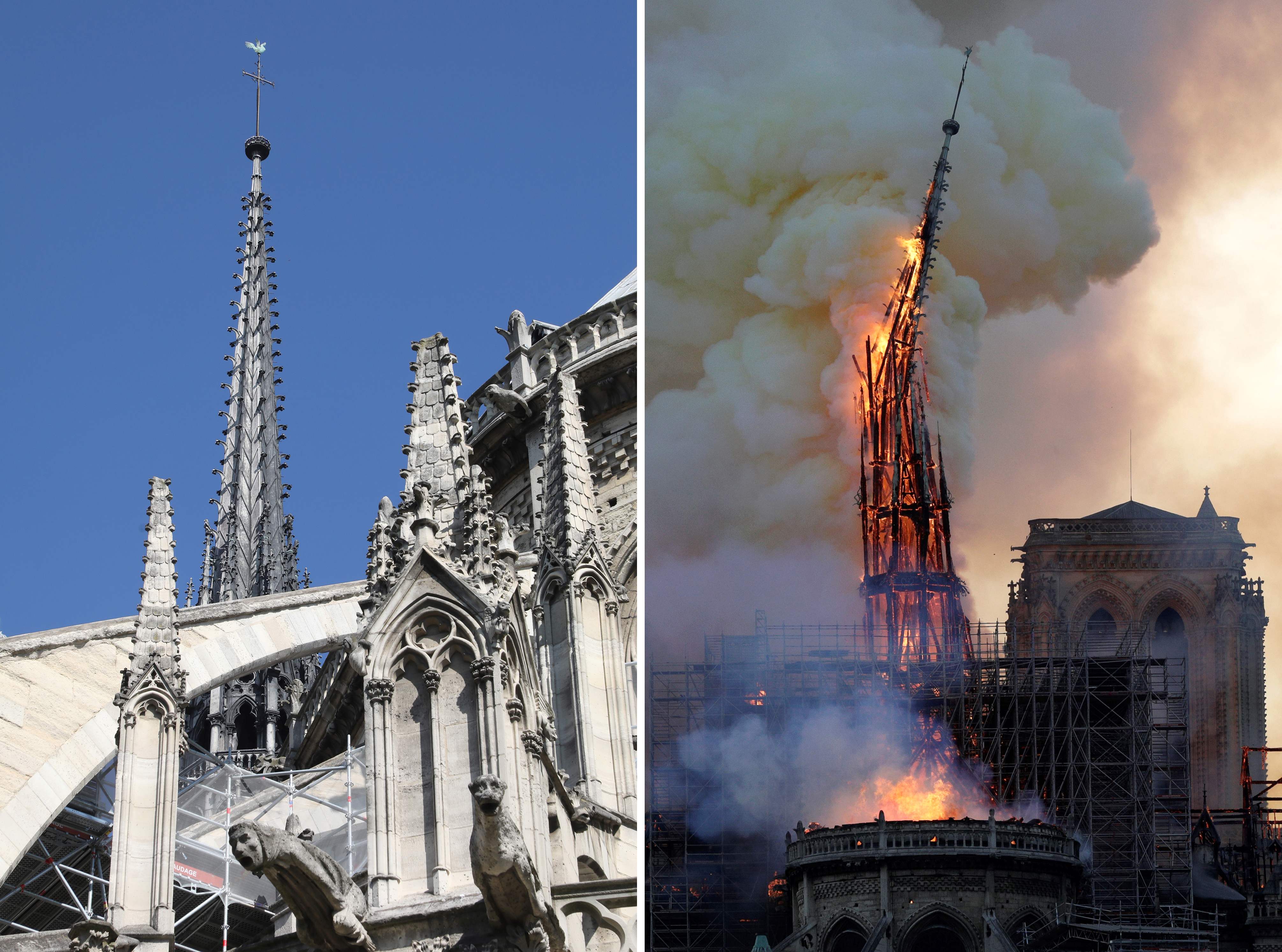 La Catedral de Notre Dame, antes y después del incendio
