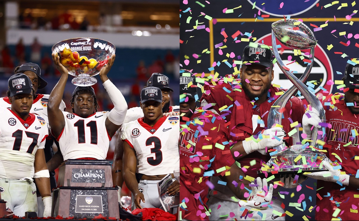 Georgia y Alabama disputarán el título nacional del futbol americano colegial de la NCAA