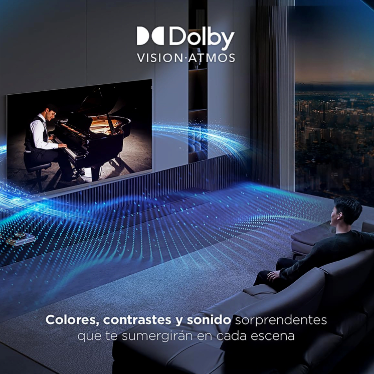Pantalla TCL QLED 75 Vista Frontal
