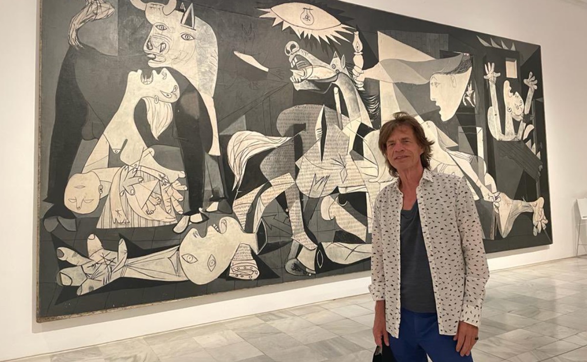 Museo rompe la regla y permite a Mick Jagger tomarse foto con el "Guernica” de Picasso