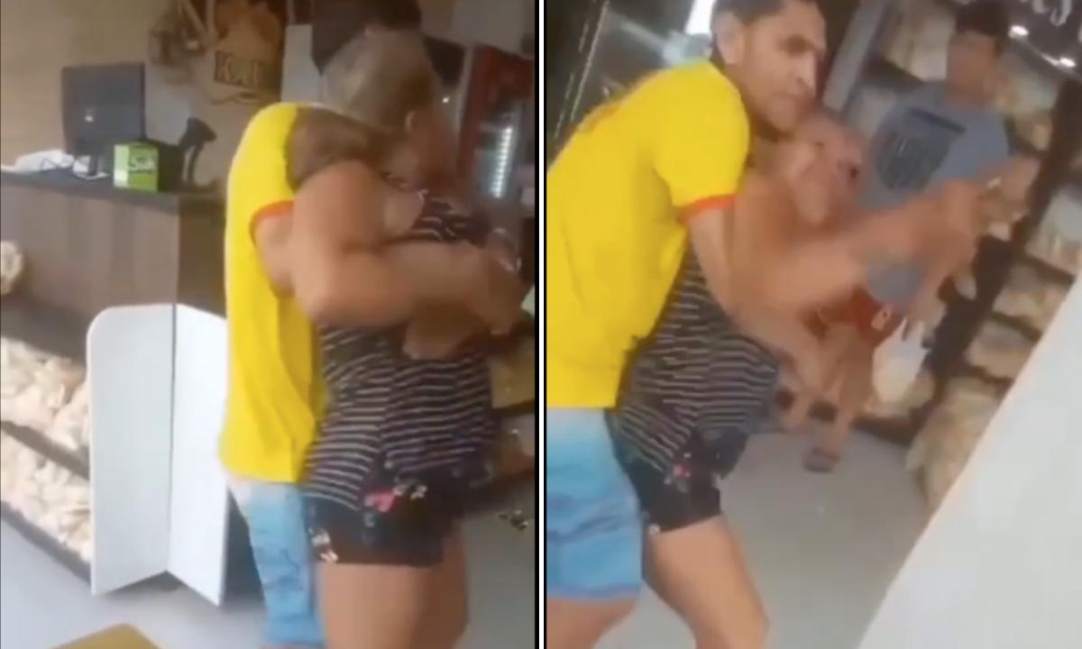 VIDEO: "¿Cómo que mi amor?": mujer destroza panadería porque empleada le habló con cariño a su esposo