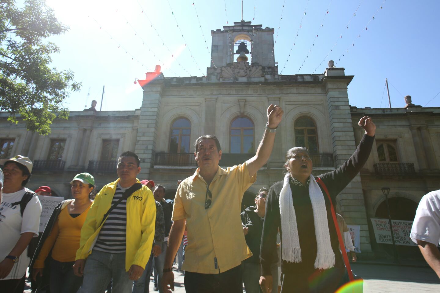 CNTE llega al Zócalo de Oaxaca