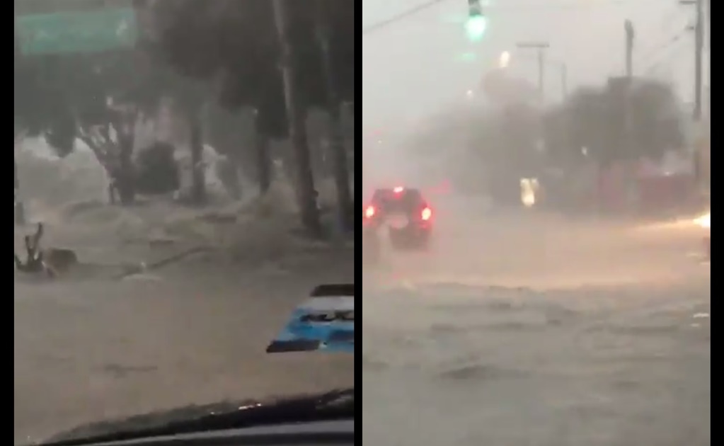 Desbordamiento de río provoca inundaciones en Glorieta de Vaqueritos