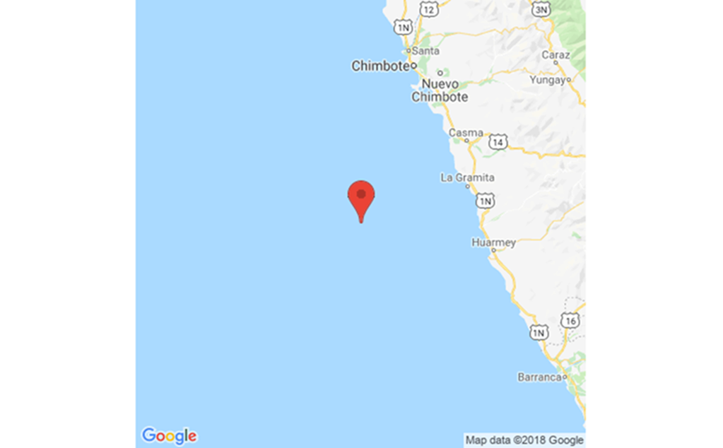 Sismo magnitud 5.5 sacude costa de Perú