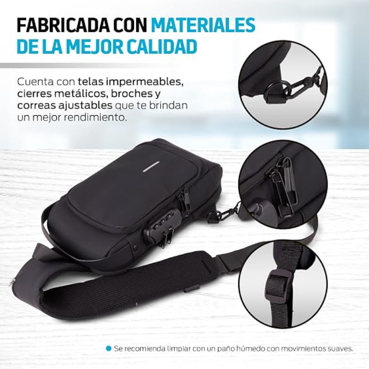 Uso cruzado al Pecho Mochila Redlemon Crossbody
