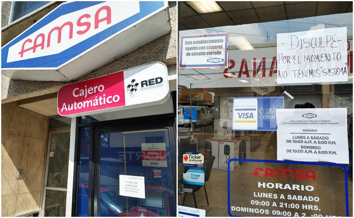 "No tenemos sistema", dice Famsa a clientes ante liquidación del banco