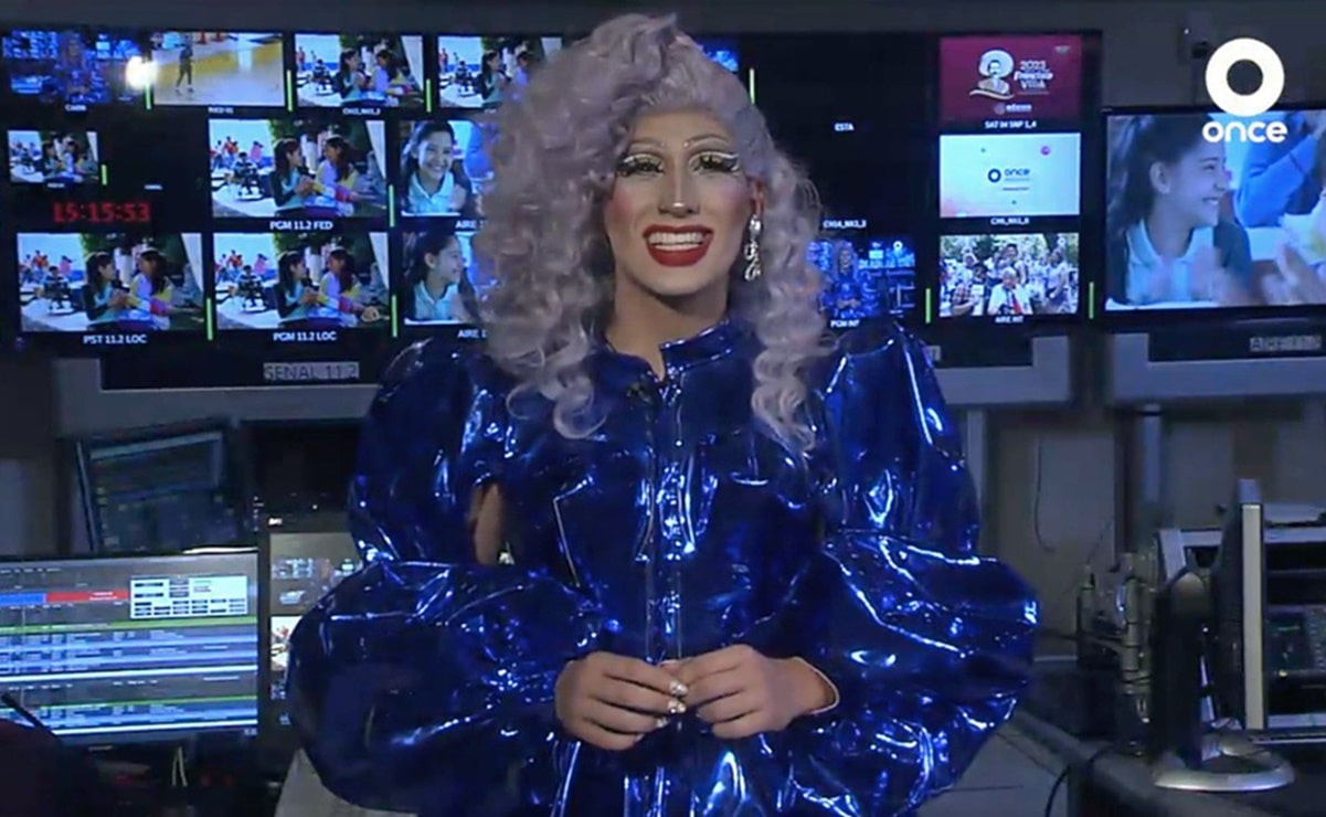 "¡Y la que informe!": Drag Queen hace historia al presentar noticias en Canal Once