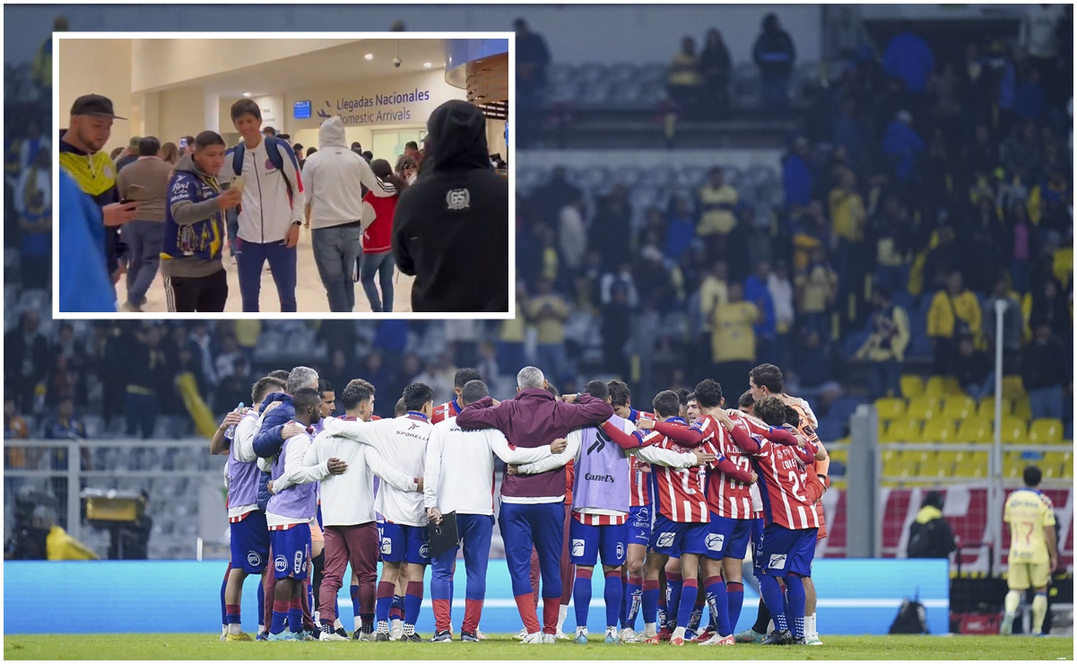 Atlético de San Luis fue recibido entre aplausos y abrazos tras victoria sobre América