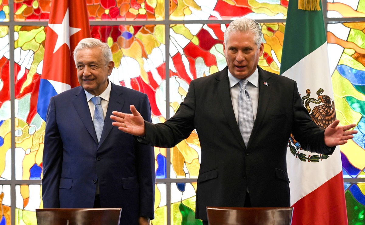 Presidente de Cuba agradece llamado de AMLO a poner fin al bloqueo de EU sobre la isla