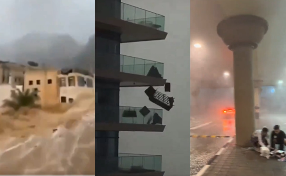 VIDEOS: Así quedó Dubái tras las fuertes lluvias en Emiratos Árabes Unidos