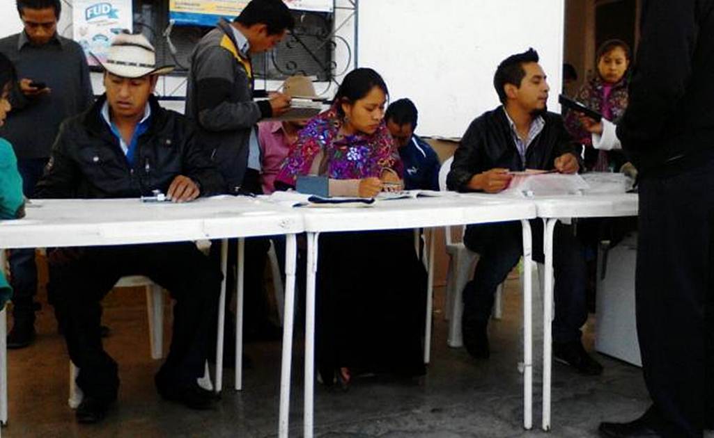 Tzotziles salen a votar en Chiapas