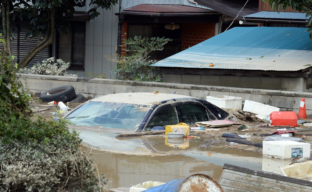 Inundaciones en Japón dejan 3 mil personas evacuadas
