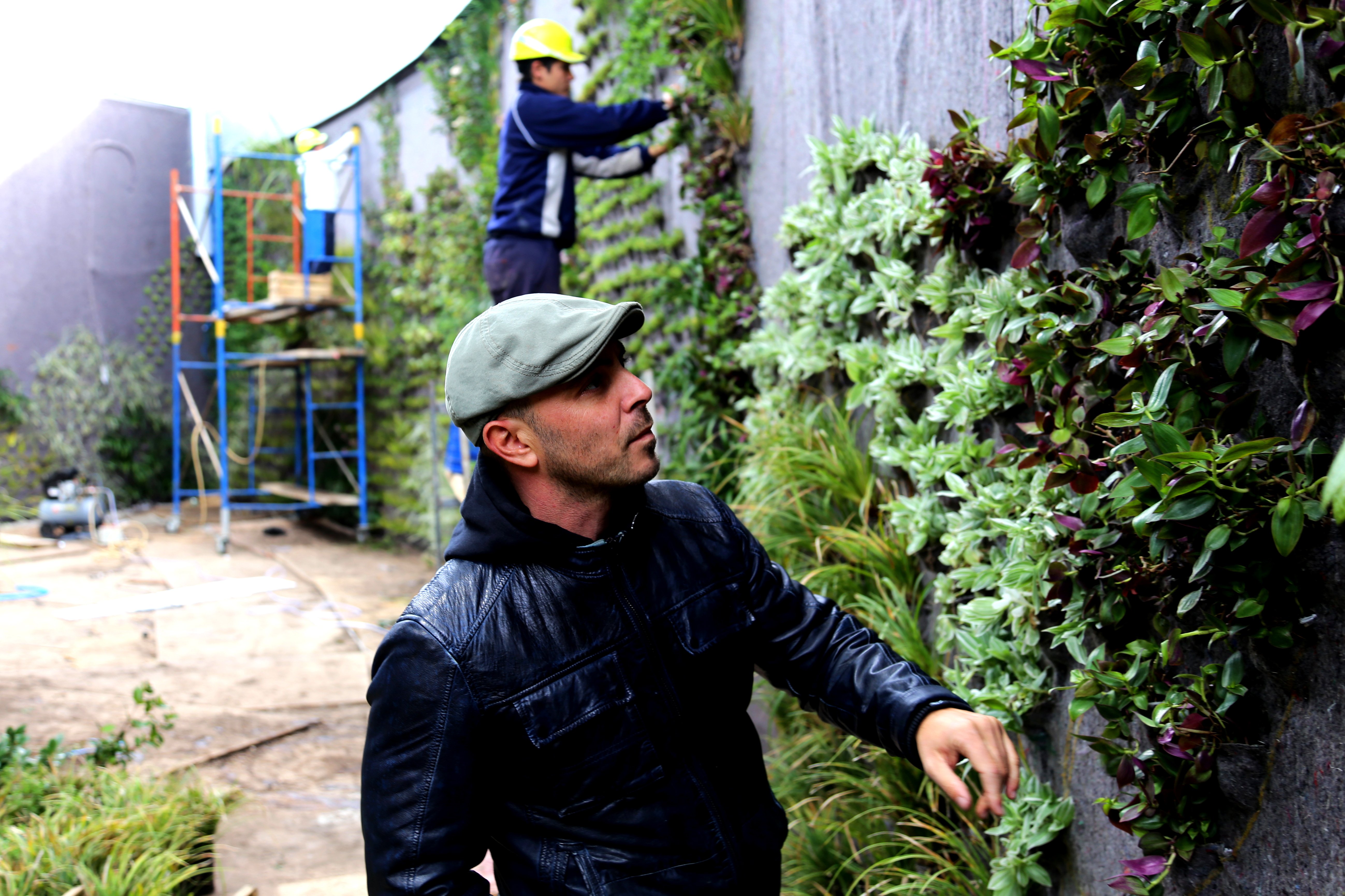 El hombre que “pinta” murales vegetales | El Universal