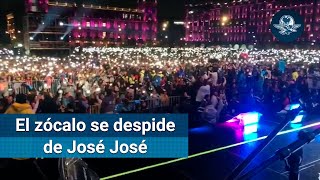 El Zócalo le dice adiós a José José