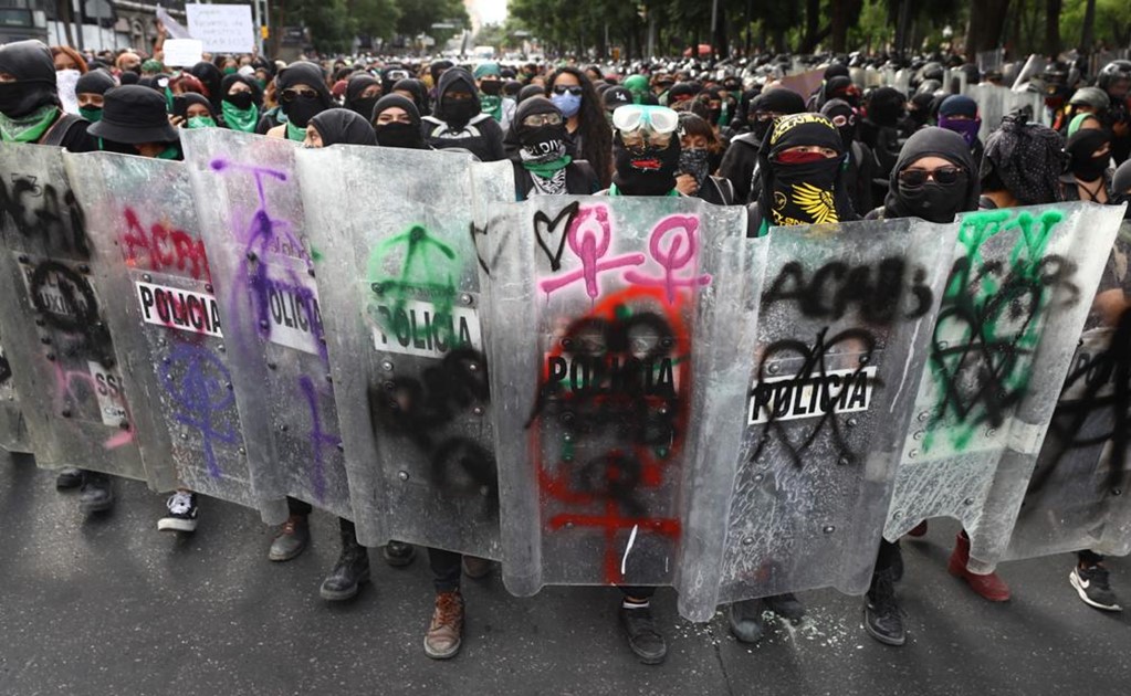 Protesters clashed with Mexico City police on International Safe Abortion Day