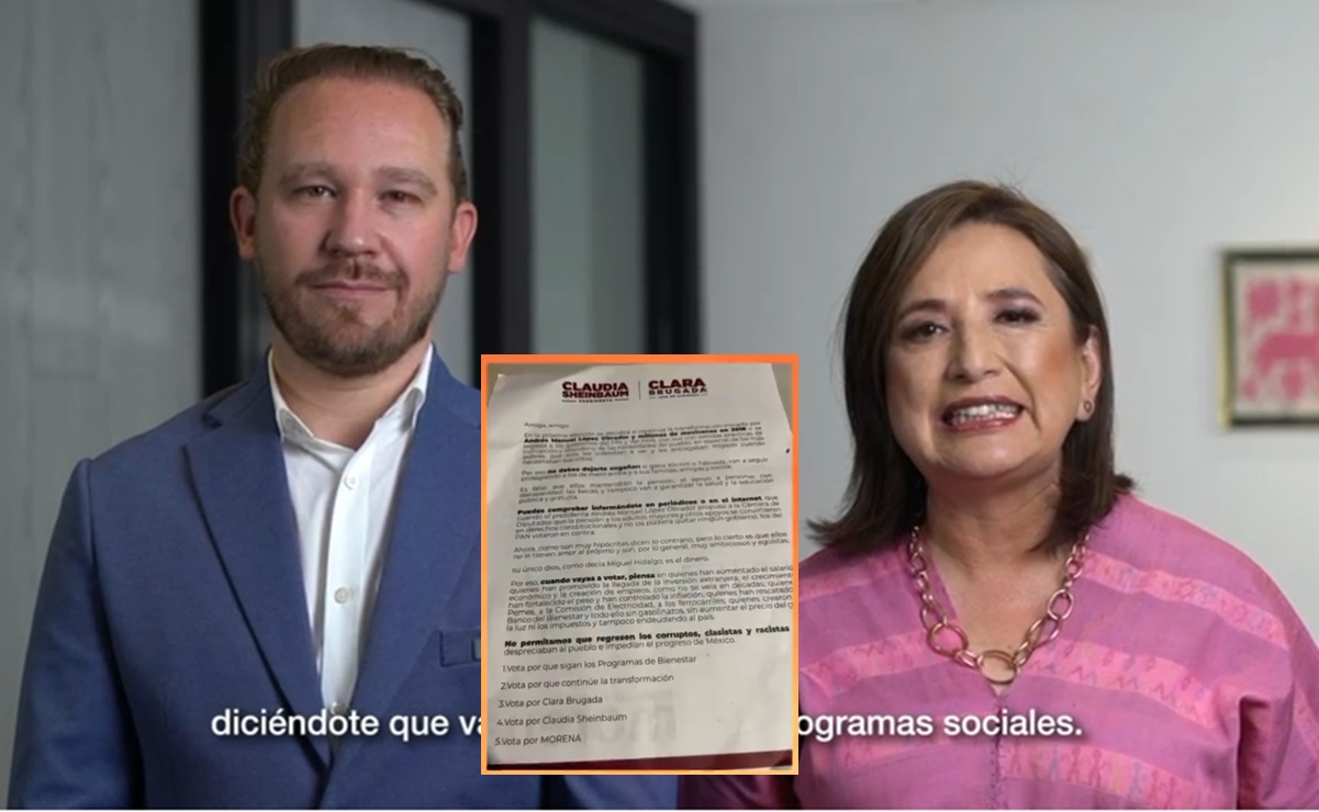 Xóchitl Gálvez y Santiago Taboada lanzan mensaje juntos; acusan a Morena de difundir carta sobre el retiro de programas sociales