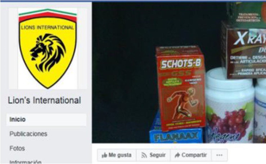 Bajan perfil de Facebook que vendía medicinas y suplementos ilegales