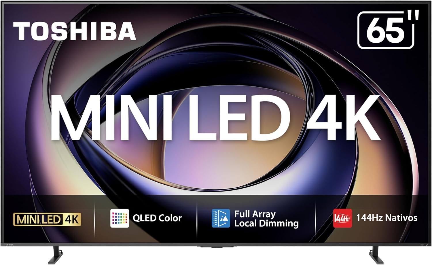 La Smart TV Toshiba de 65" Mini-LED al 44% de descuento; te ofrece color y audio extraordinarios