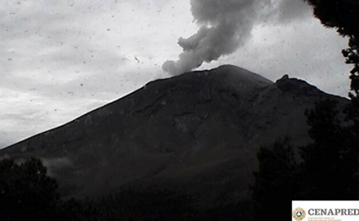 Reportan caída de ceniza en municipios del Edomex por actividad del Popocatépetl 