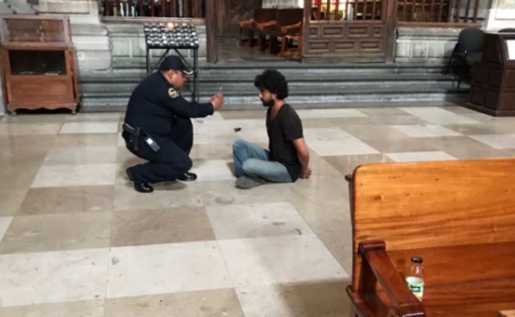 Agresor de cura en Catedral dice ser extranjero