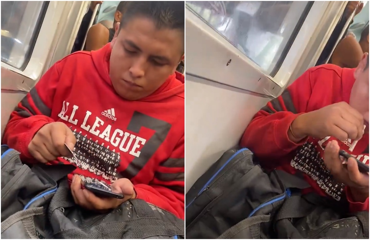 Captan en VIDEO a usuario del Metro inhalando polvo; STC anuncia refuerzo de vigilancia
