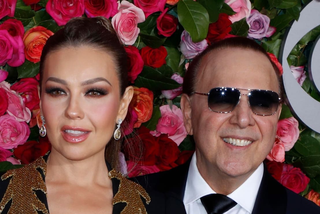 Thalía y sus amorosas palabras a Tommy Mottola para celebrar 23 años de matrimonio