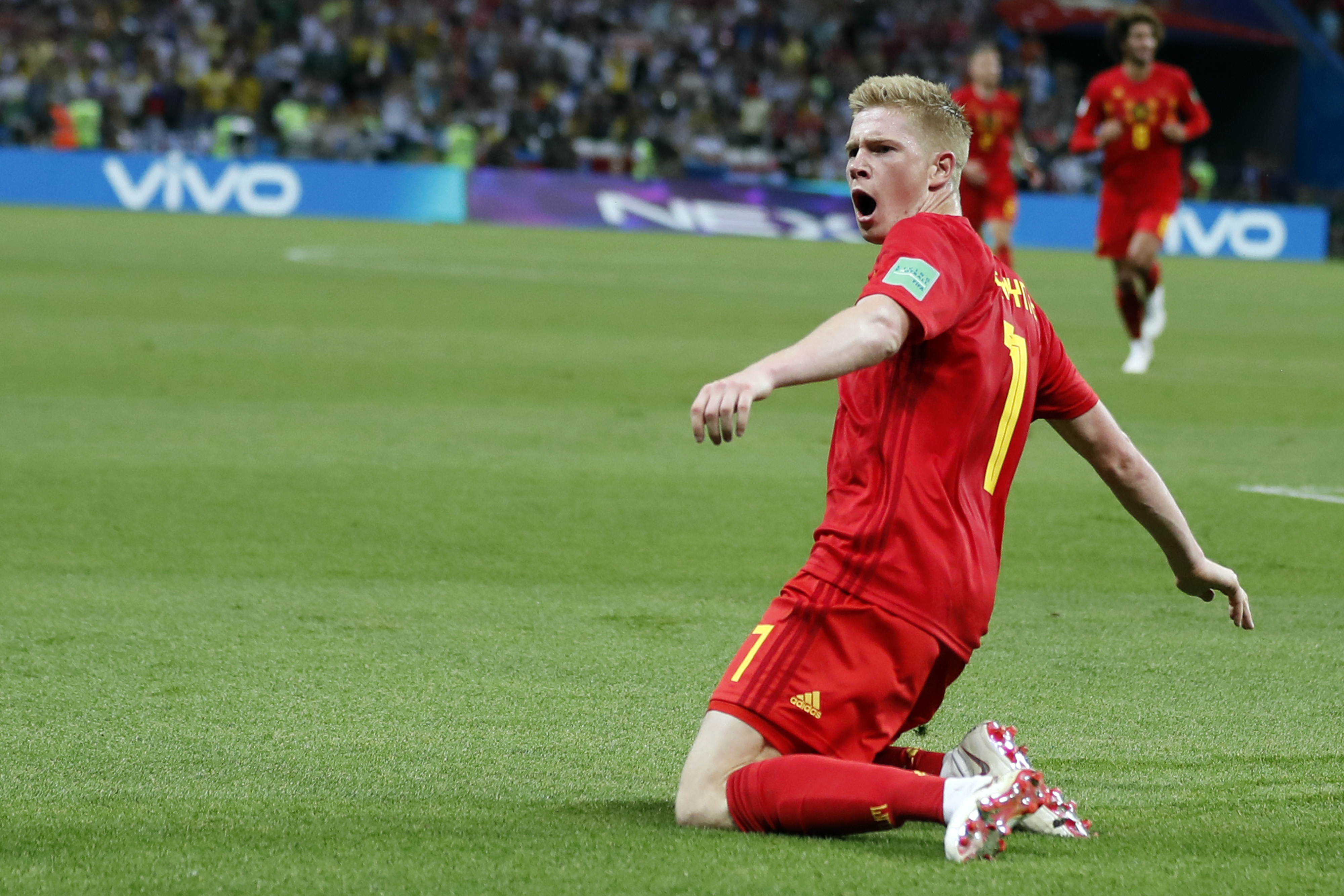 Golazo de Kevin De Bruyne frente a Brasil