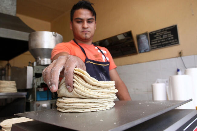 Las tortillas se venden a 26 pesos el kilo en la capital de Querétaro 