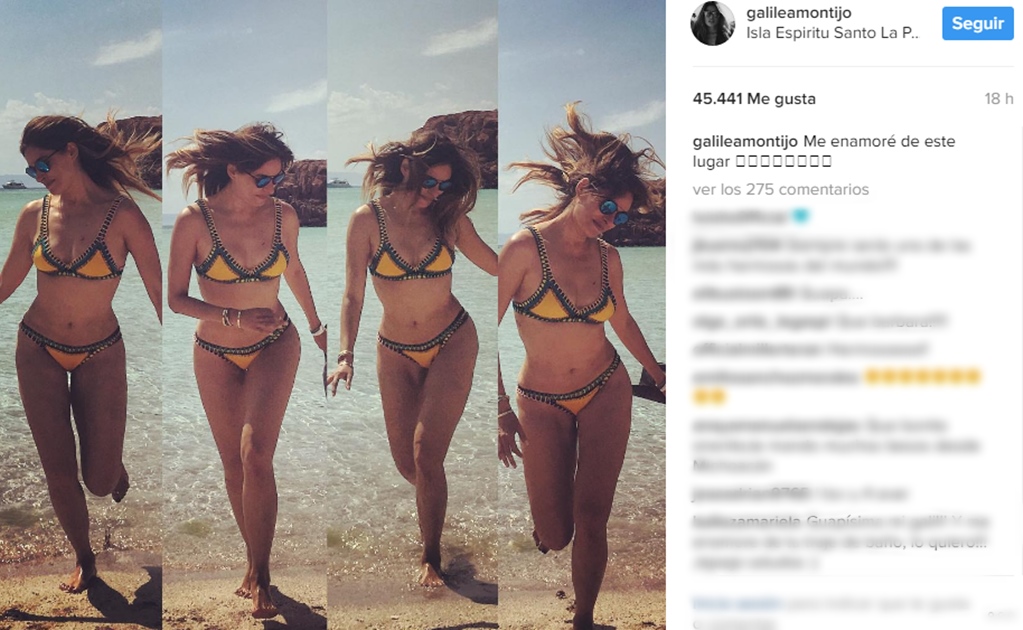 Galilea Montijo luce su figura en bikini
