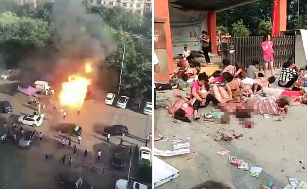Videos muestran explosión en guardería de China y el caos tras la tragedia