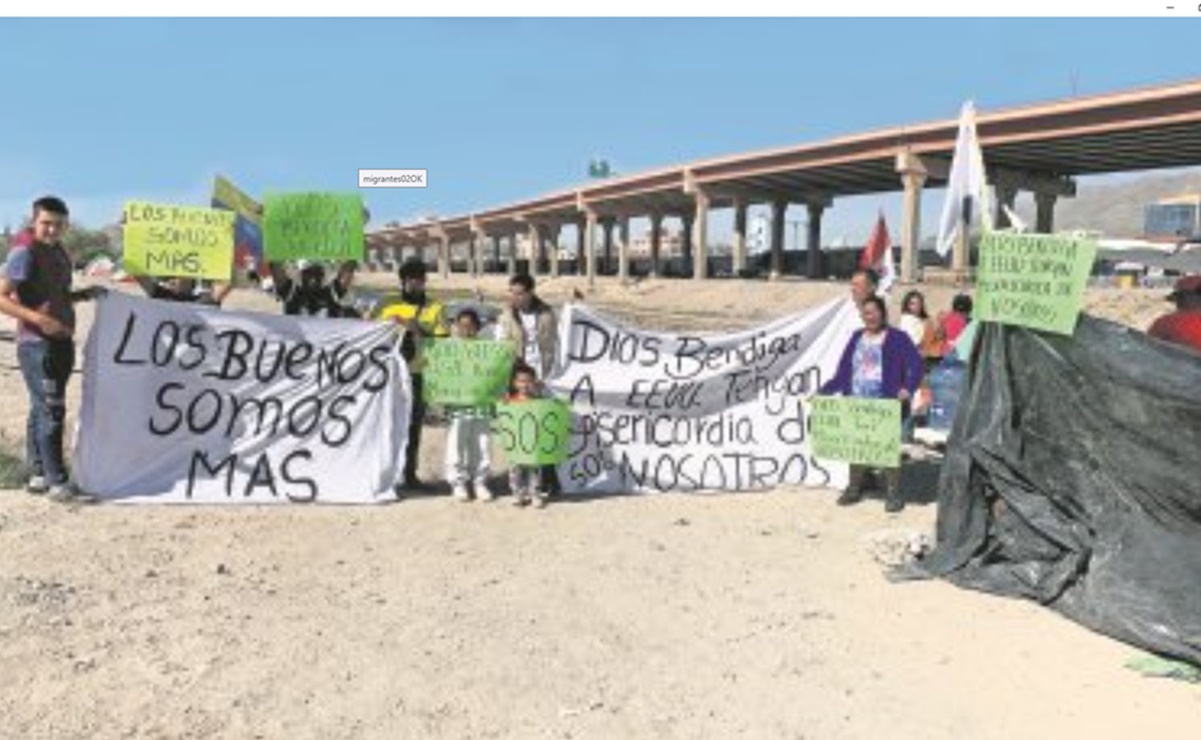 Venezolanos en México esperan un milagro a la orilla del río