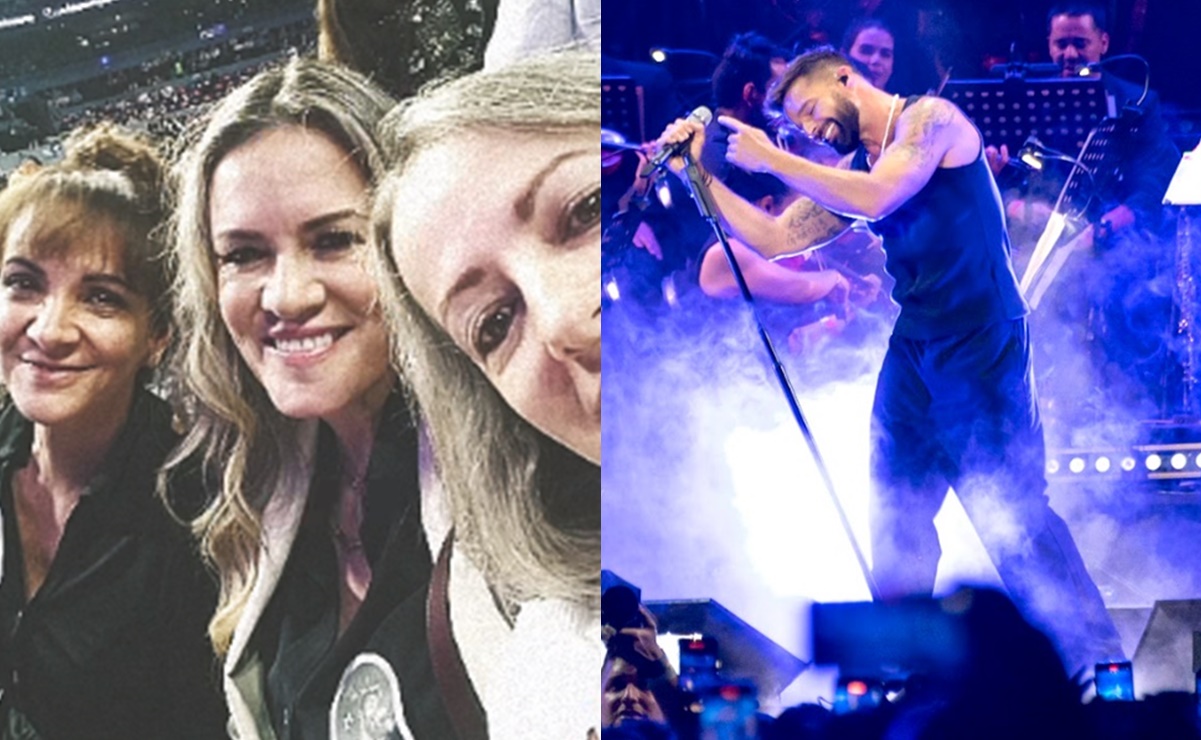 Rebecca de Alba asiste al concierto de Ricky Martin, su ex