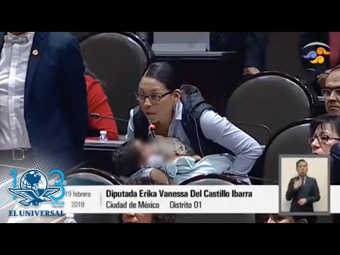 Con bebé en brazos, diputada de Morena exige justicia para Pasta de Conchos