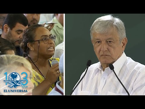 Reportera confronta a AMLO en Quintana Roo