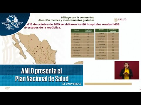AMLO presenta el Plan Nacional de Salud